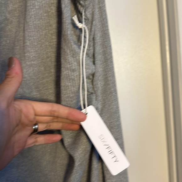 NWT Six/Fifty One Shoulder Midi/Maxi Dress Gray Size Large - Picture 8 of 8